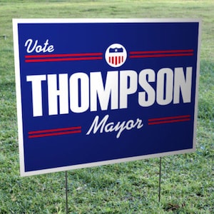 Campaign Yard Signs 18&quot;x24&quot; Corrugated Plastic with H Frame