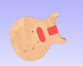 Les Paul Junior 1959 Model for CNC Router Carving Machine 3d   Vetric aspire