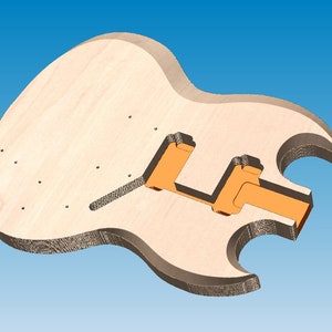 SG GUITARS 1961 Model for CNC Router Carving Machine 3d VeCtric aspires