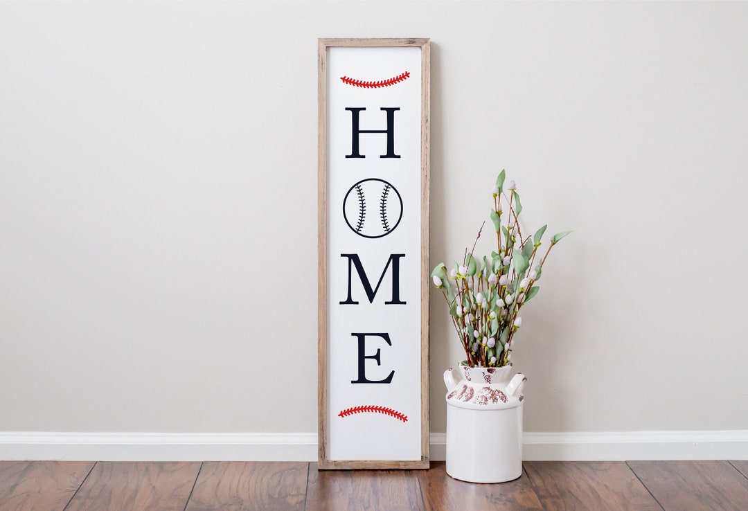 Baseball Porch Sign SVG, Front Porch Sign, Baseball Sign, Home Sign