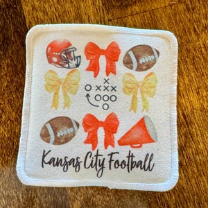 Kansas City Chiefs Iron on Patch, Trucker Hat Patch, Iron on Hat Patch, Hat Patch, Iron on Patch, Chiefs Iron On Patch, KC Football, Chiefs