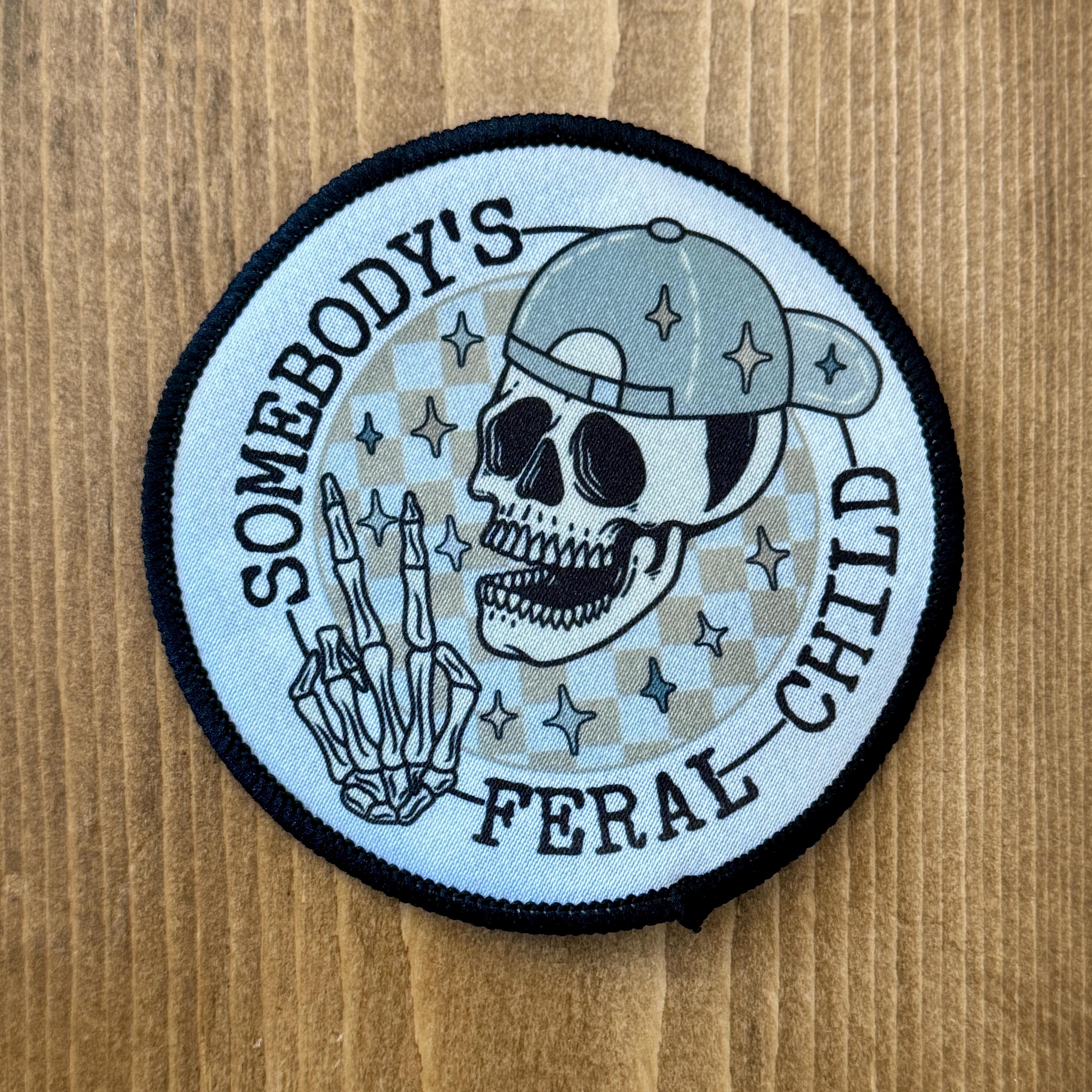 Someone's Feral Child Iron on Patch, Baseball Mom Patch, Trucker Hat Patch, Iron on Hat Patch, Iron On, Hat Patch, Feral Child, Kids Patch