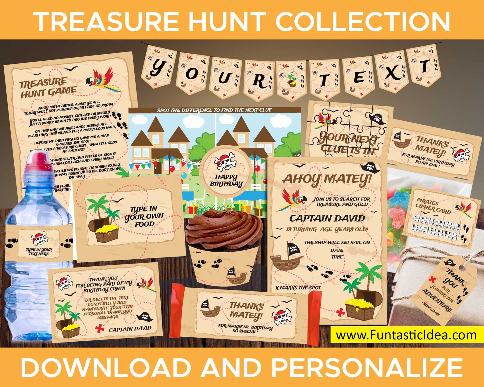 The Ultimate Treasure Hunt Birthday Party Kit Treasure Hunt - Etsy