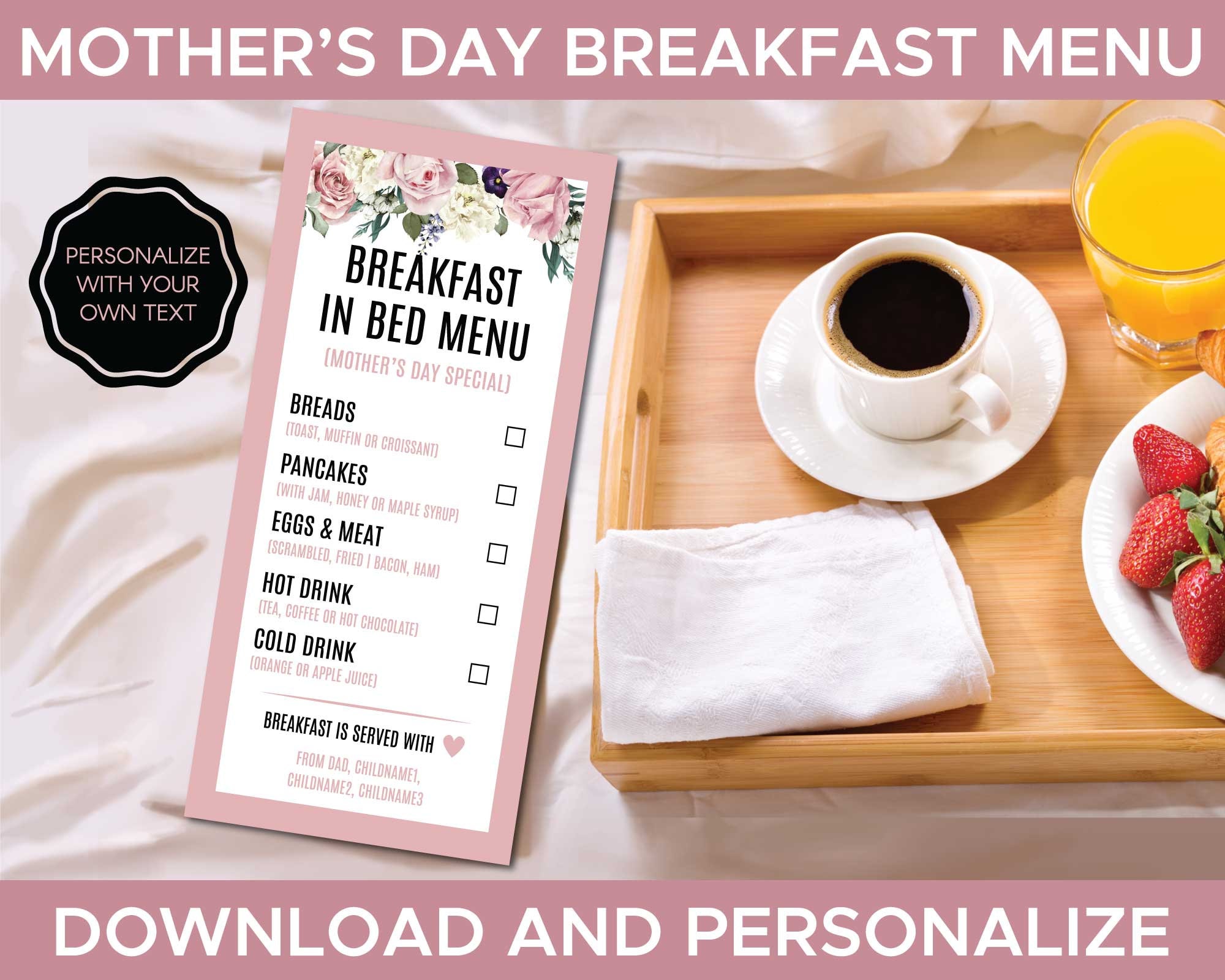 Breakfast in bed sales ideas for mom