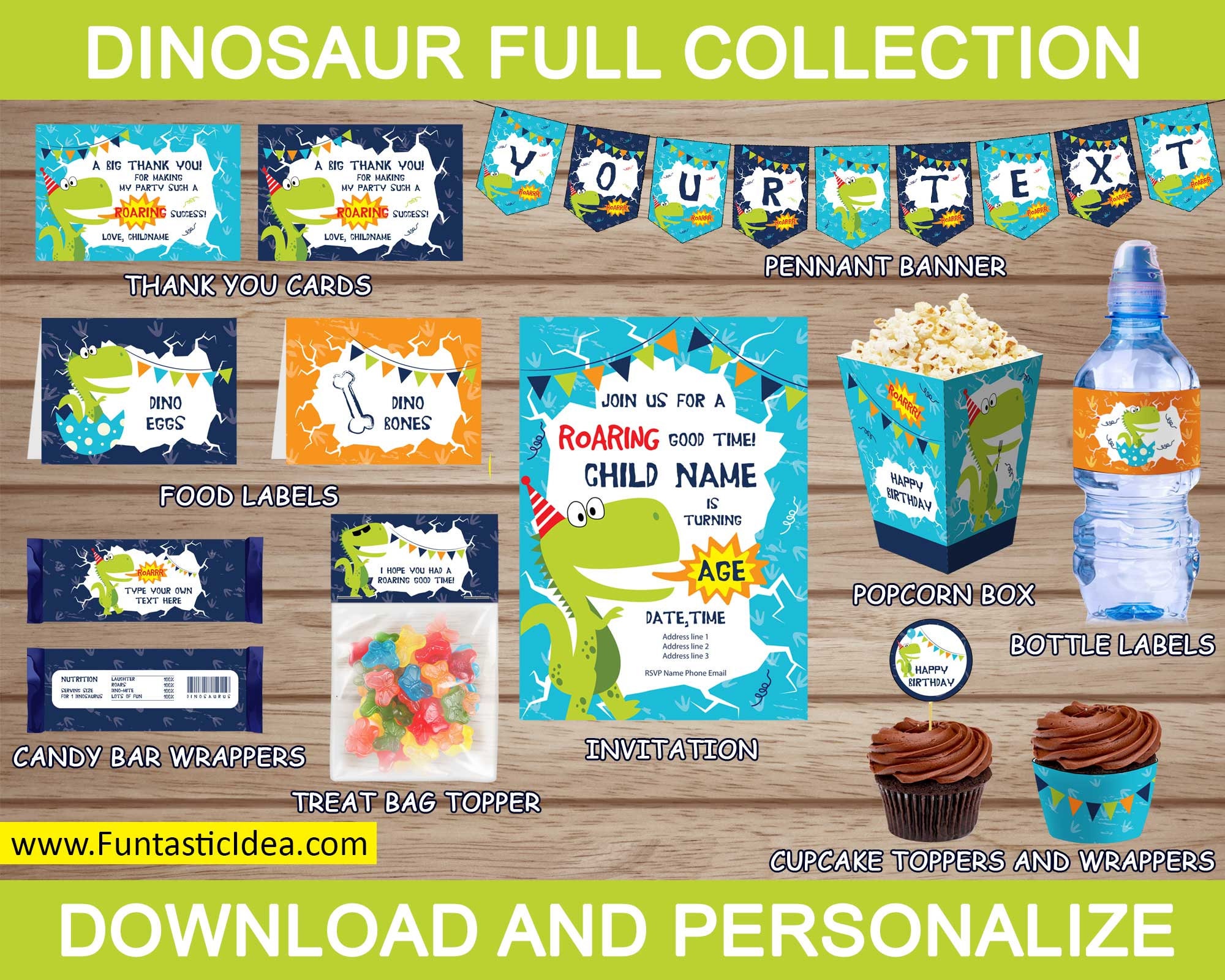 The Ultimate Dinosaur Birthday Party Kit, Dinosaur Birthday Party ...