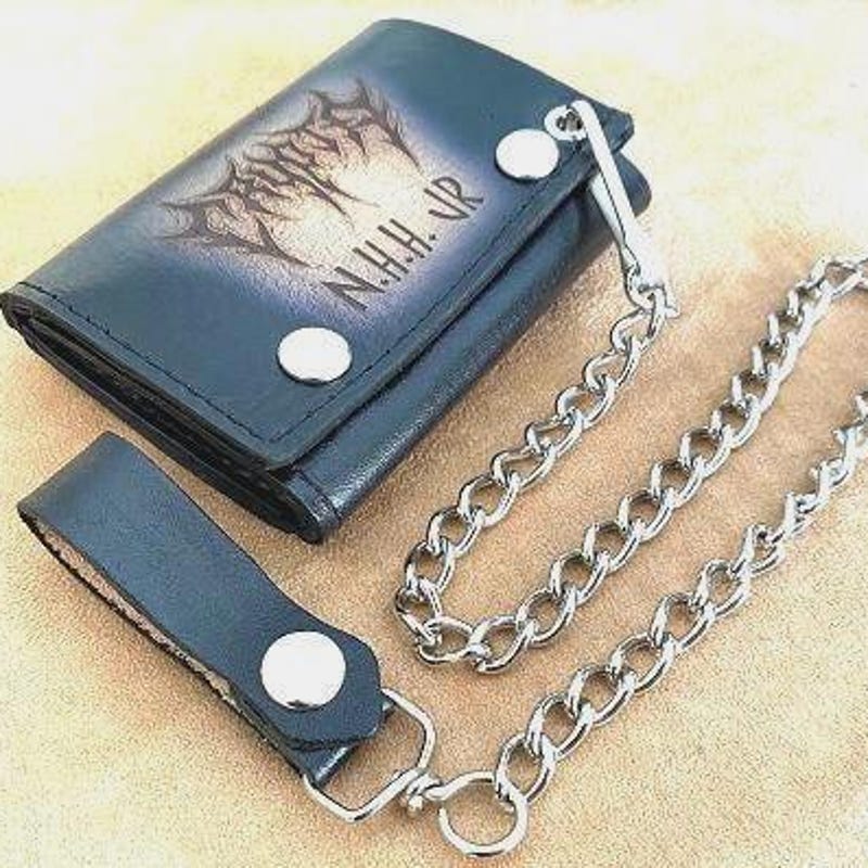 Leather Wallet Chain - Etsy