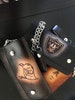 Leather Wallet with chain, customized graphics and PERSONALIZED with initials, great gift for him, Great gift for truckers/bikers 