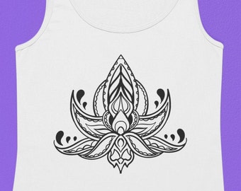 Mandala Lotus Flower women's tank top