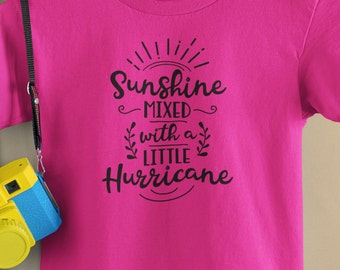 Soleil mélangé avec un petit ouragan, t-shirt d’enfants