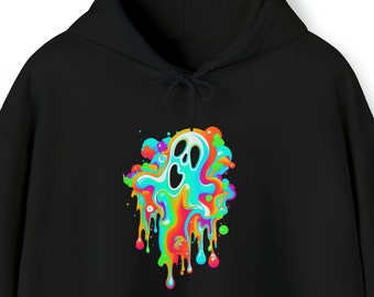 Sudadera con capucha fantasma / Sudadera con capucha de calavera de setas ocultas / Ropa gótica / Setas