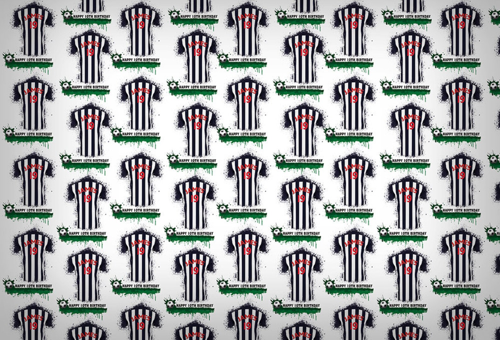 Newcastle United Wrapping Paper Personalised Wrapping Paper Etsy