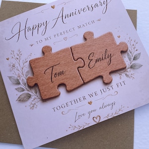 Personalized 5th Anniversary Card