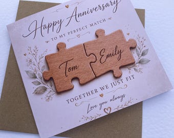 Personalized 5th Anniversary Card