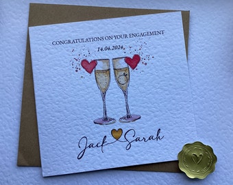 Personalised Engagement Card, You're Engaged Gift, Gift Card