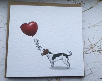 Personalised Jack Russell Terrier Birthday Card  | Dog Lover Card | Jack Russell Terrier Greetings Card