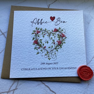 Personalised Engagement Card, You're Engaged Gift, Gift Card