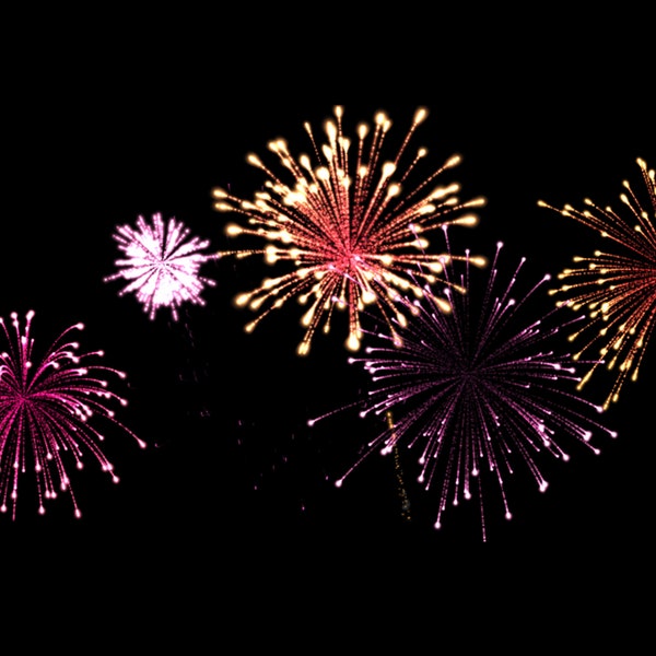 Firework Stream Alert - Animated Firework Twitch Overlay with Transparent Background - Full Screen 1920x1080 Party Twitch Stream Decoration