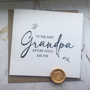 Personalised Grandpa Birthday Card, Grandad Card, Grampa Card