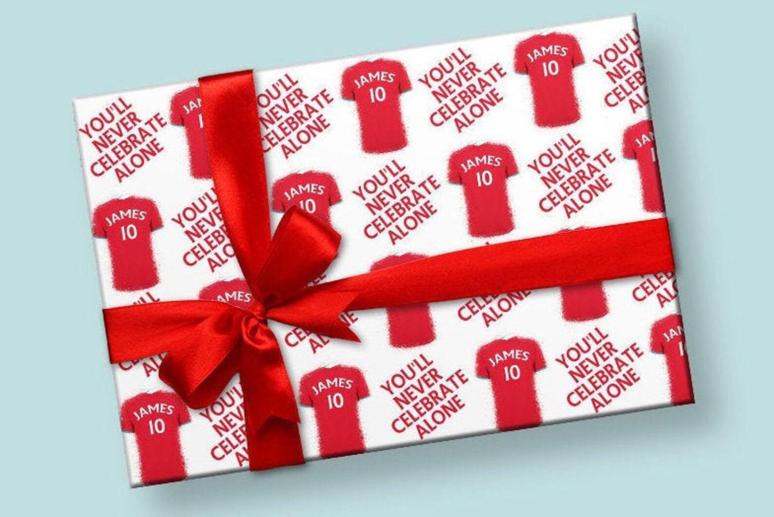 Liverpool FC Wrapping Paper Personalised Wrapping Paper Etsy