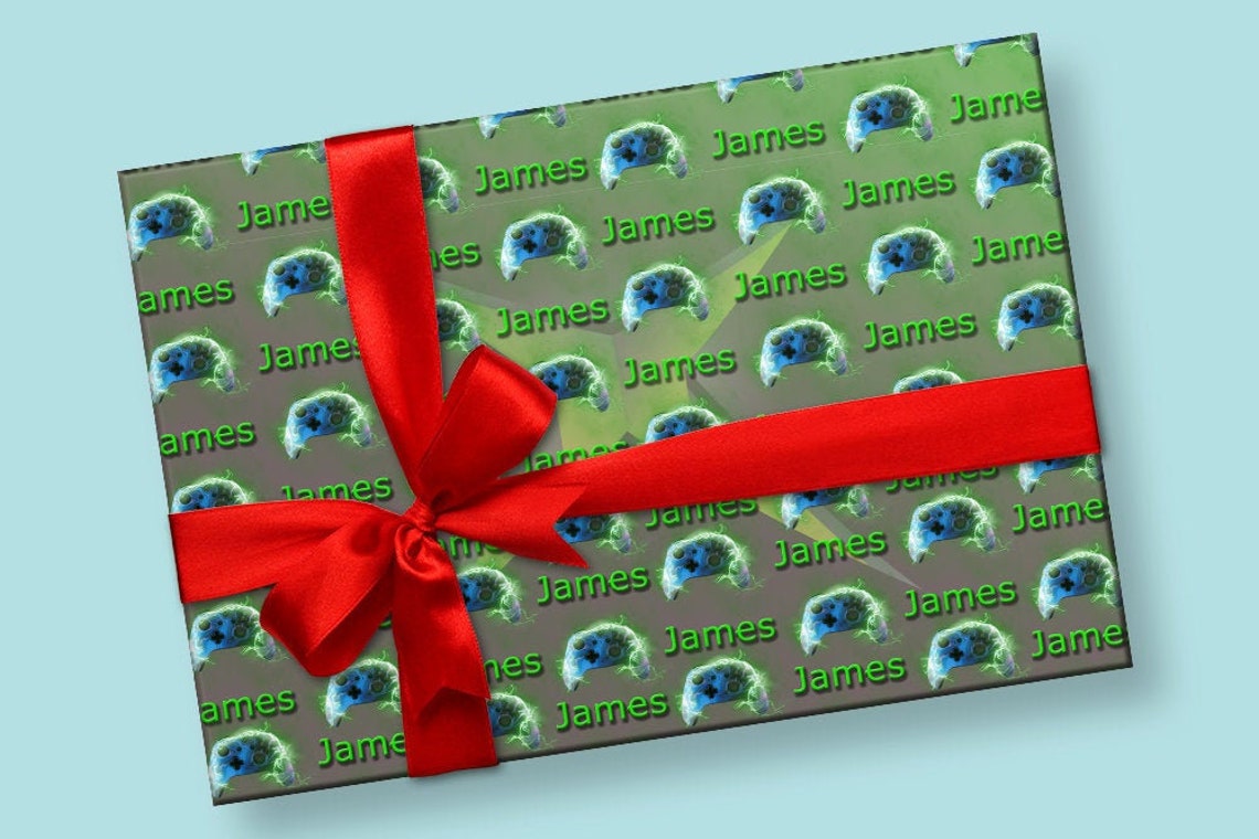 Xbox Wrapping Paper Personalised Wrapping Paper Etsy