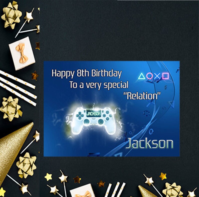 PlayStation Birthday Card. | Etsy