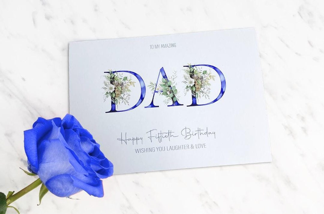 Dad Card Personalised Dad Birthday Card, Father Birthday Card, Father Card, - Etsy