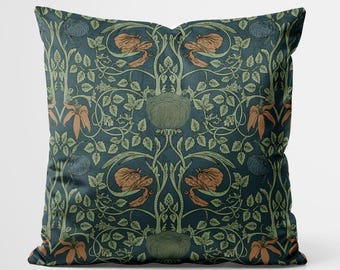 Floral William Morris Pillow Cover | Vintage Style Throw Pillow