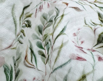 Floral double gauze fabric | Double gauze fabric | Floral print fabric | Floral cotton fabric | Delicate Meadow Flower Print | Muslin cotton