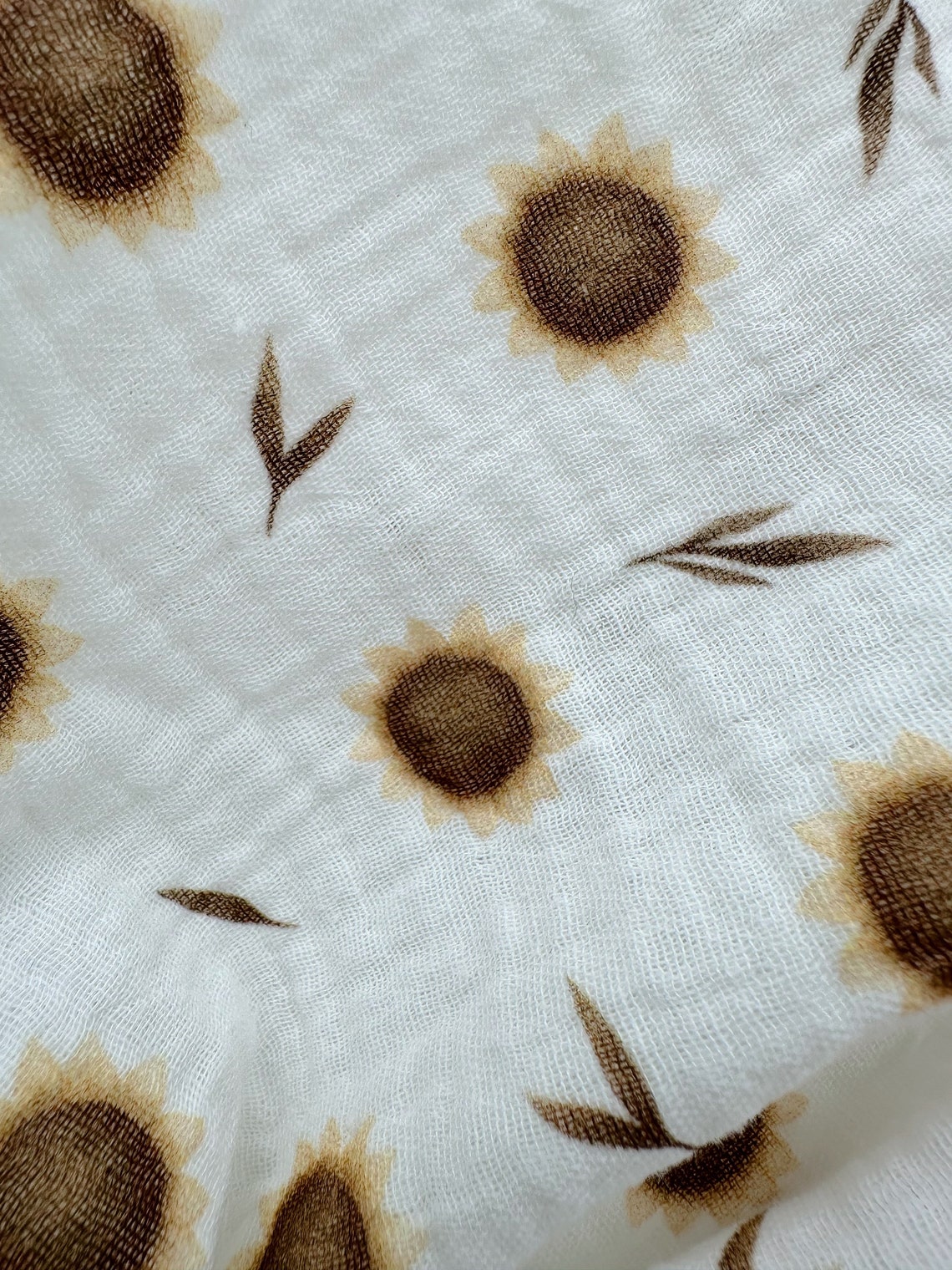 sunflowers-double-gauze-double-gauze-fabric-floral-print-fabric