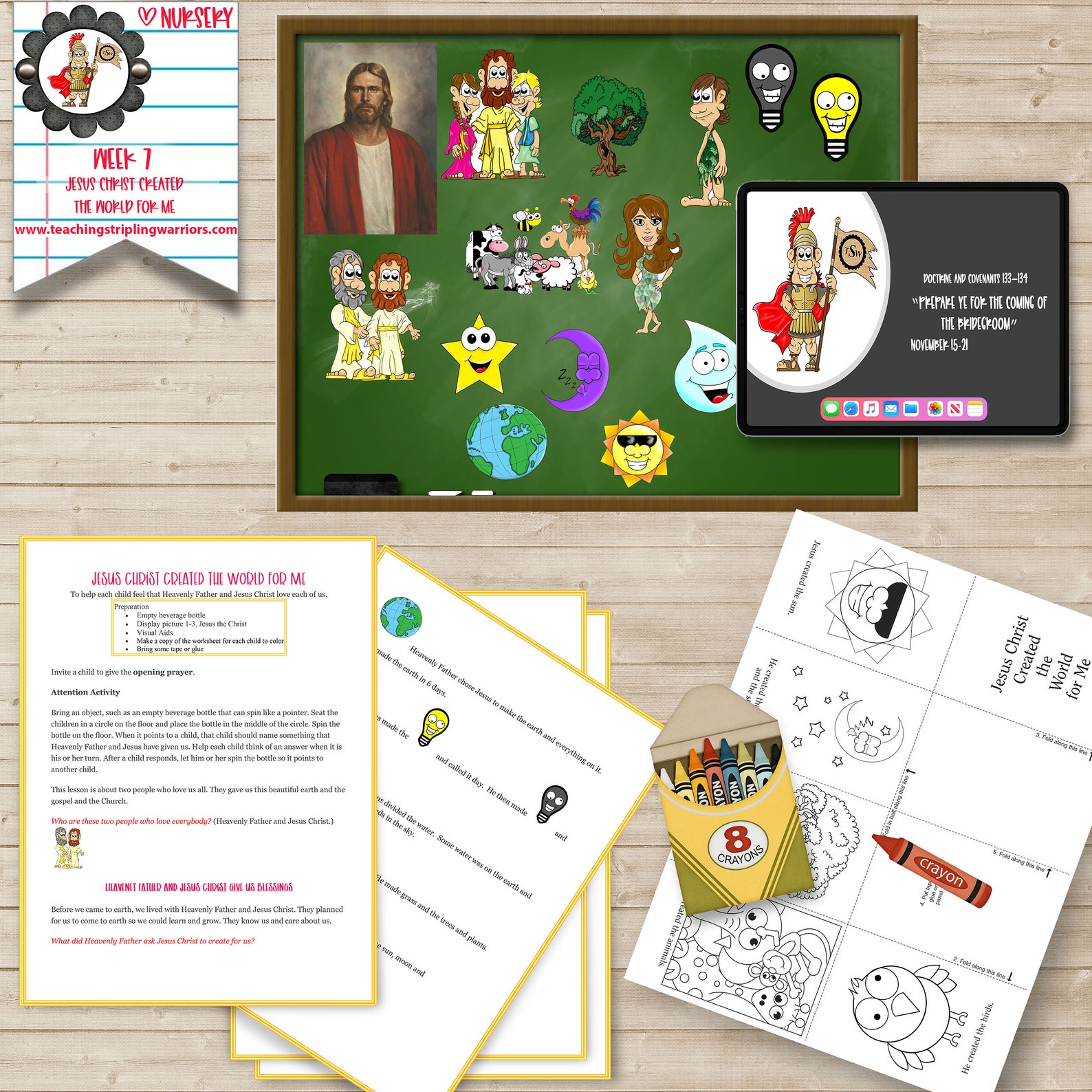 LDS Primary Nursery Manual Behold Your Little Ones Nursery Lesson 7