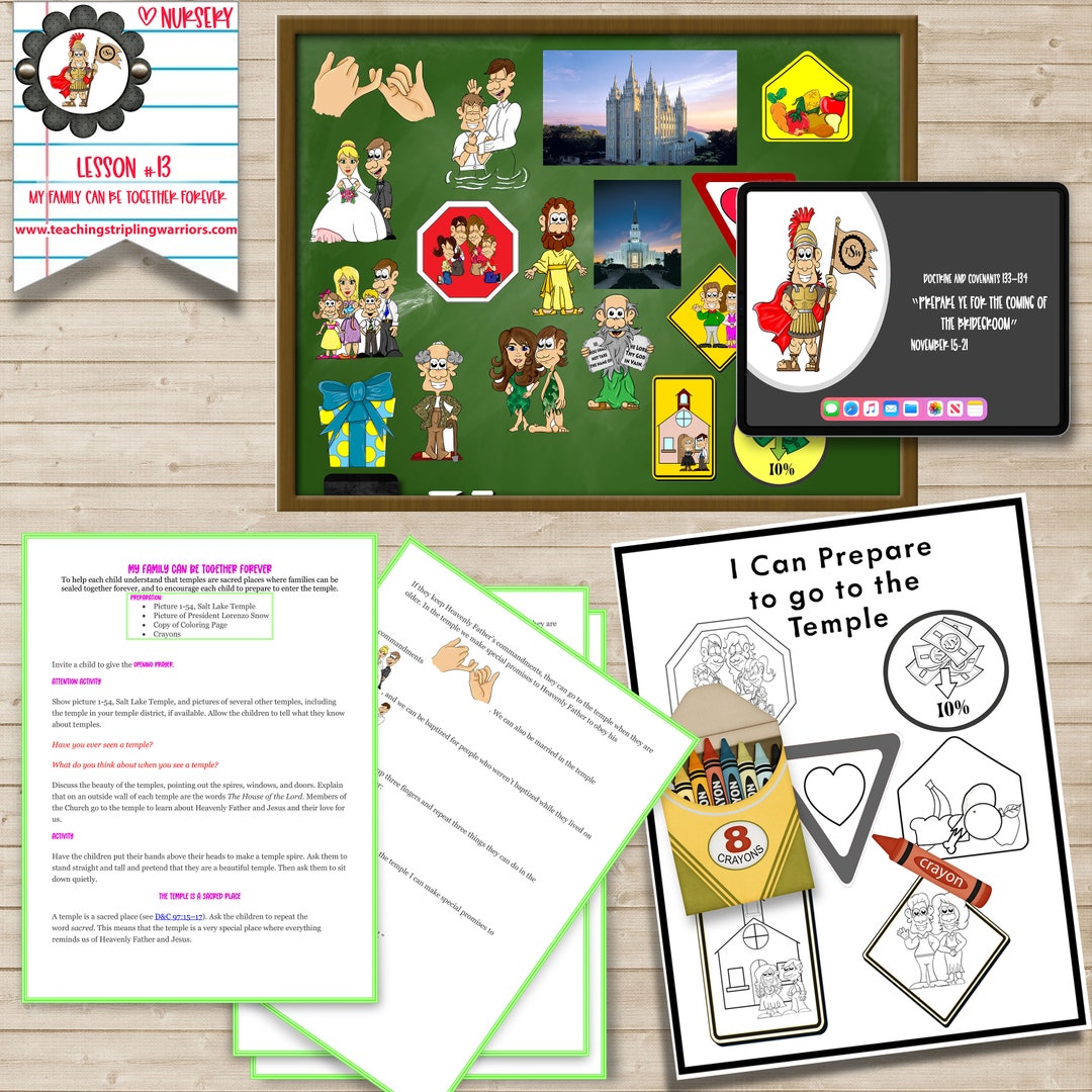 LDS Primary Nursery Manual Behold Your Little Ones Nursery Lesson 13