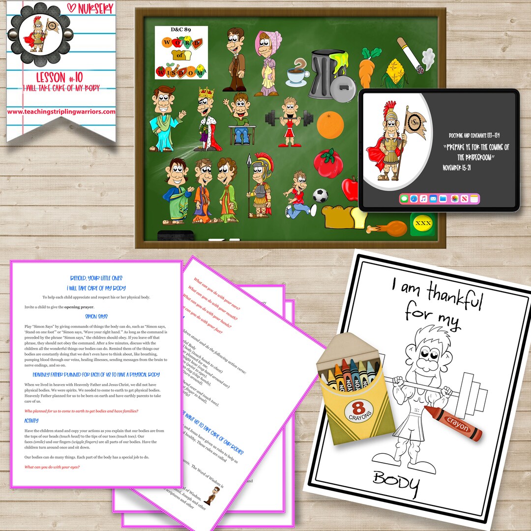 LDS Primary Nursery Manual Behold Your Little Ones Nursery Lesson 10 I