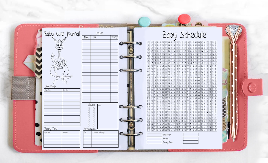 Baby Bullet Journal Digital Download Baby Bujo Planner Etsy