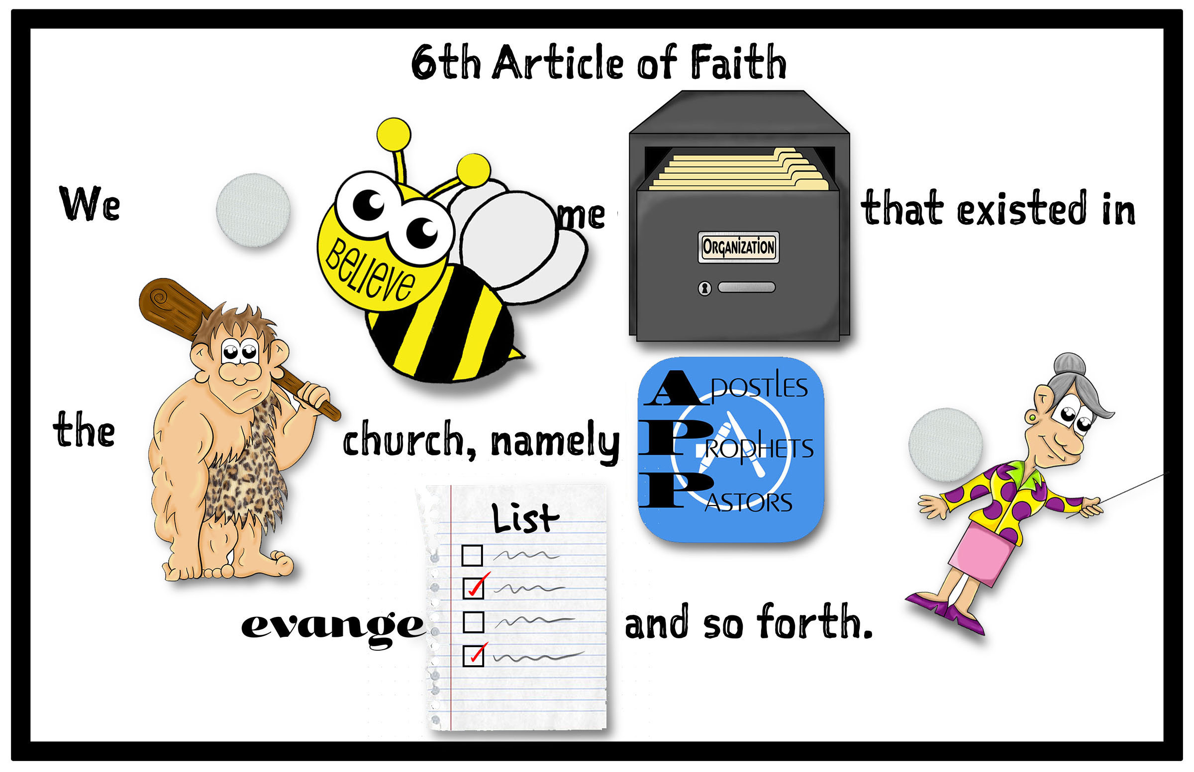 6th Article of Faith, Come, Follow Me-download Packet Activity Day ...