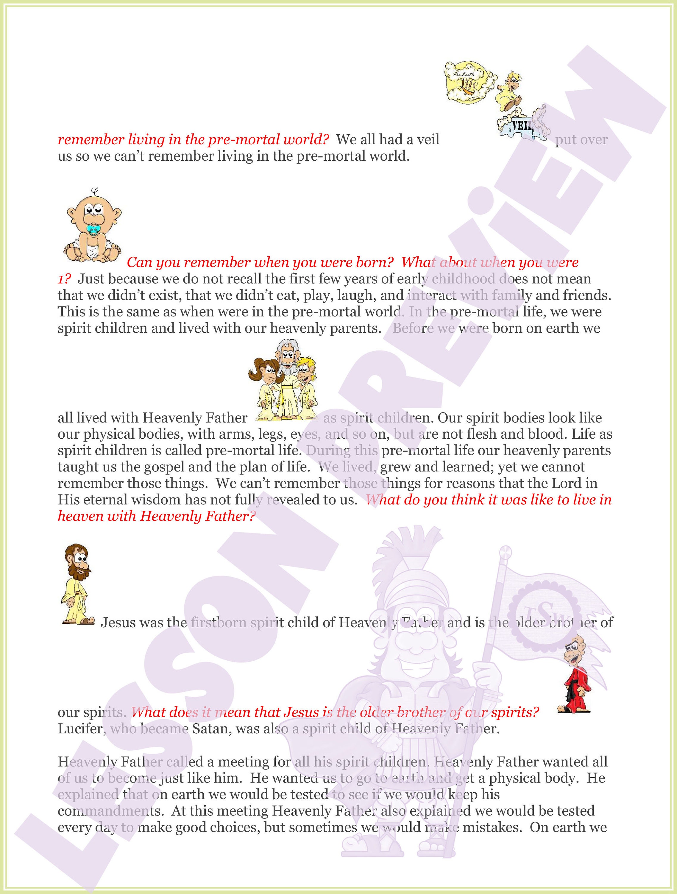 LDS Primary Nursery Manual Behold Your Little Ones Nursery Week 2