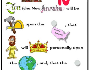 10th Article of Faith, Come, Follow Me-Download Packet Activity Day, Primary, General Conference, FHE, Sacrament Meeting Program