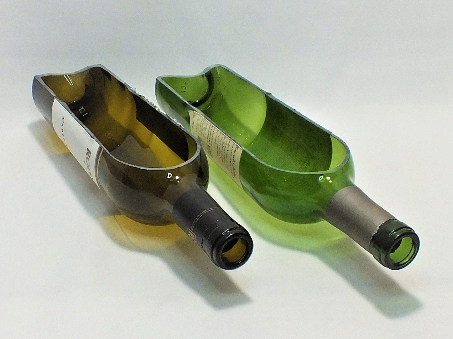 Lot of 36 Wine Bottle cut lengthwise / crafts / Wine Planter / Etsy