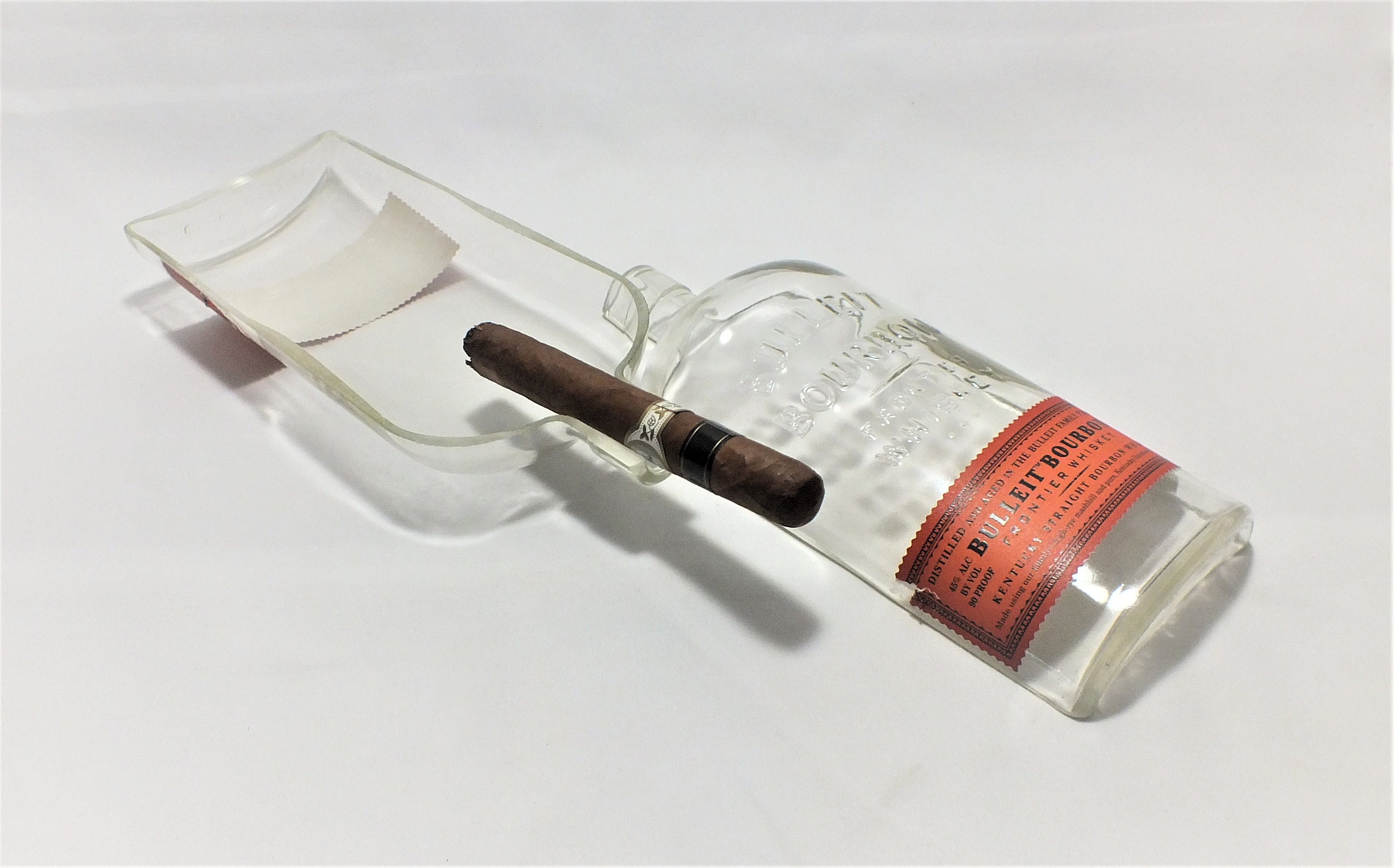 Bulleit Bourbon Frontier Whiskey Liquor Bottle Cigar Ashtray Etsy