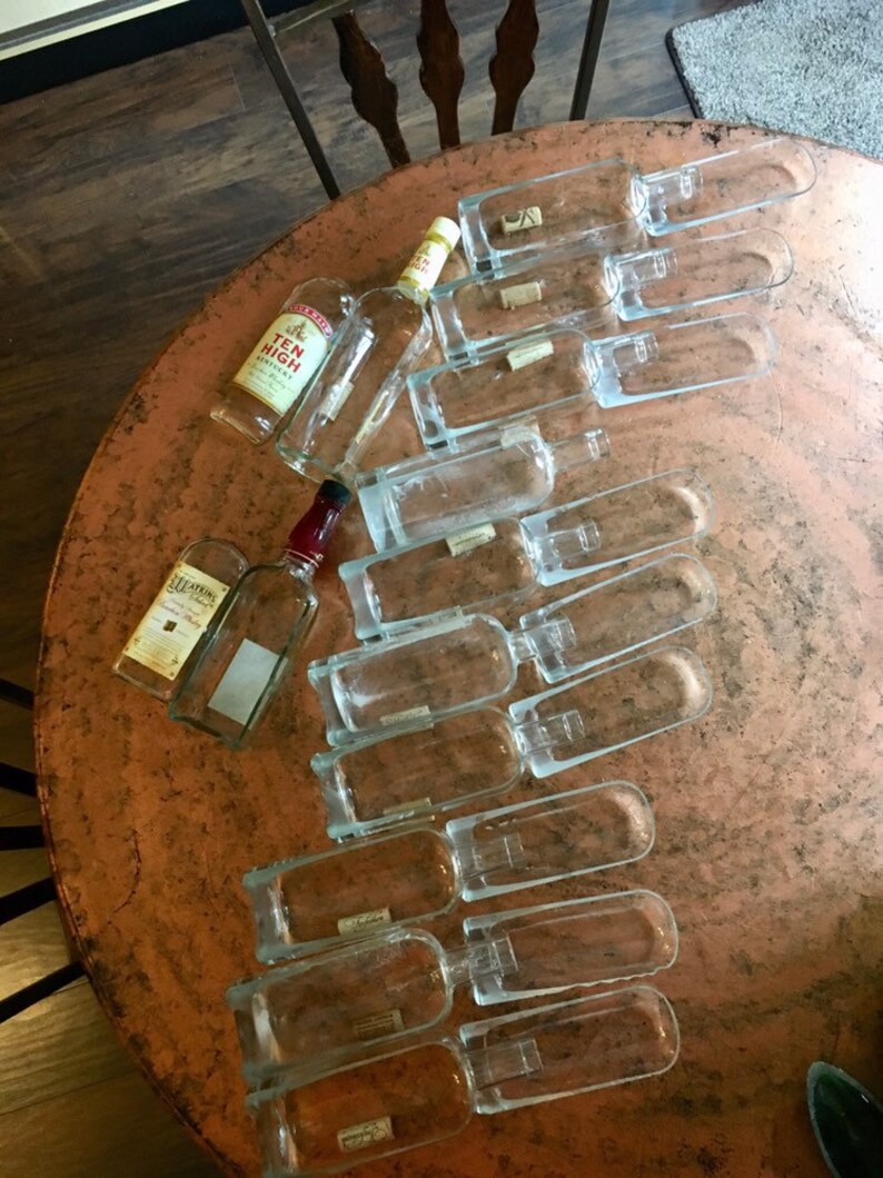 Lot of 12 Wine Bottles cut lengthwise / crafts / Wine Planter Etsy