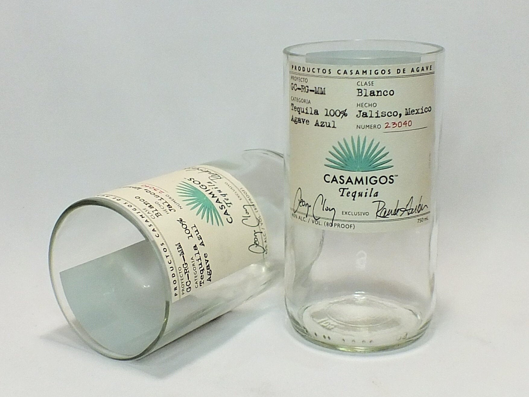 Casamigos Blanco Tequila Rocks Glass 1 Made from Bottle Etsy