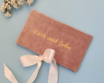 Cash envelope, check envelope, fabric envelope for gifting, wedding money gift, wedding gift envelope, cash gift envelope, gifting money