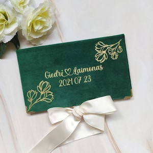 Personalized velvet envelope, wedding money gift envelope, fancy envelopes, money gift holder, wedding cash envelope, custom money envelope