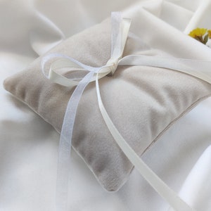 Wedding ring pillow, velvet ring pillow, ring bearer pillow, wedding ring holder, pillow for ring bearer, ring bearer cushion image 6