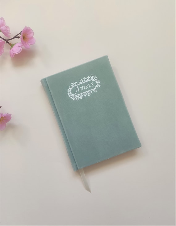 VELVET NOTEBOOK A6 TEAL VELVET NOTEBOOK A6 TEAL