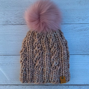 READY TO SHIP - Luxury Hand Knit Wool Hat
