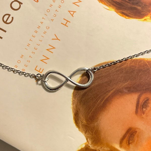 Infinity Charm Silver Chain Necklace - The Summer I Turned Pretty Book Inspired