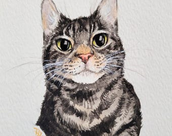 Custom Pet Portrait – Mini Classic Illustration, Gift for Pet Lovers