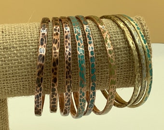 Pulseras de brazaletes de cobre