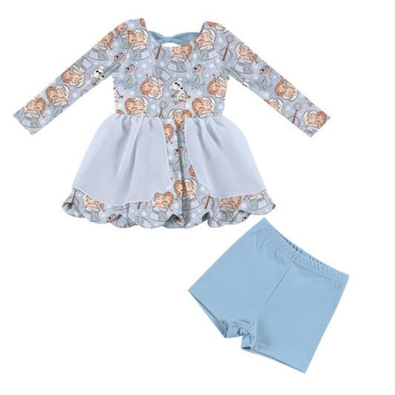 Ice sisters athletic dress w/ detached shorts