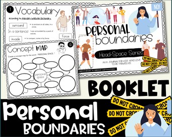 Boundaries Worksheets for Kids Boundaries Journal Boundaries Workbook Personal Space Worksheet Boundaries Printables Personal Space Journal.